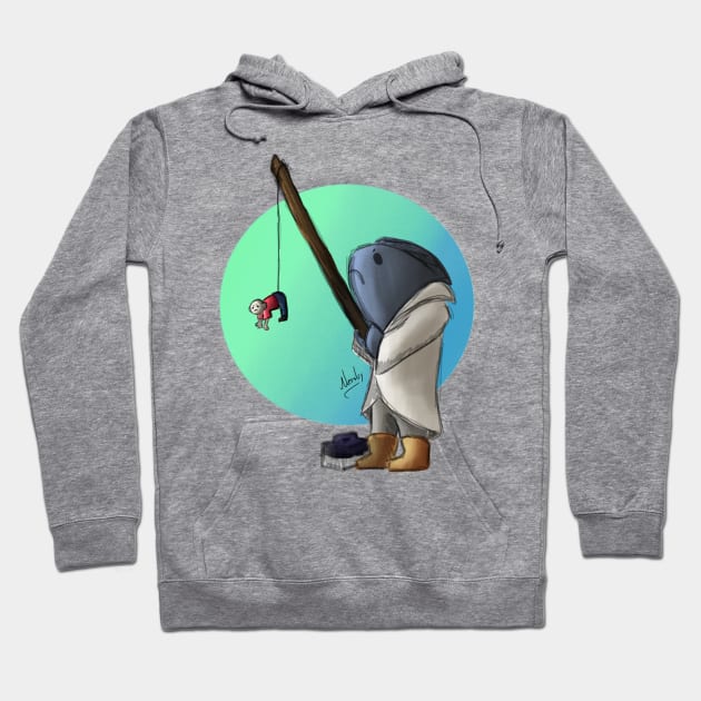 "Fishing for Men" Fishing Shirt Hoodie by Nessley_Art